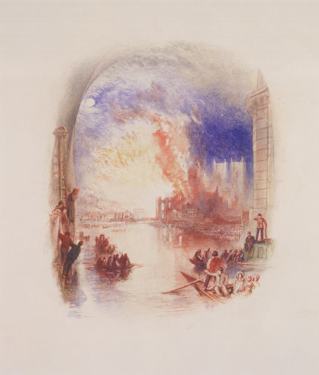 A Queima das Casas do Parlamento de Joseph Mallord William Turner