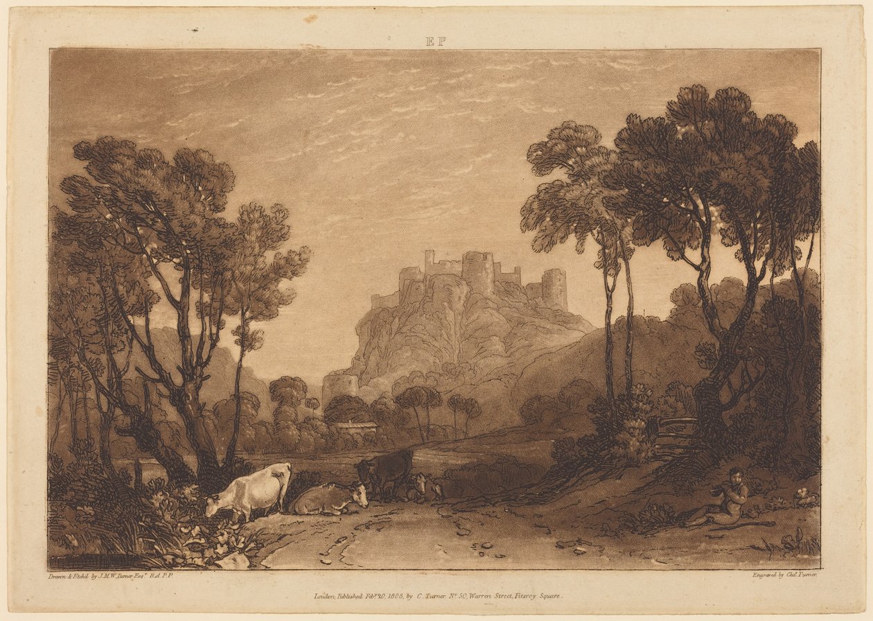 O Castelo sobre os Prados de Joseph Mallord William Turner