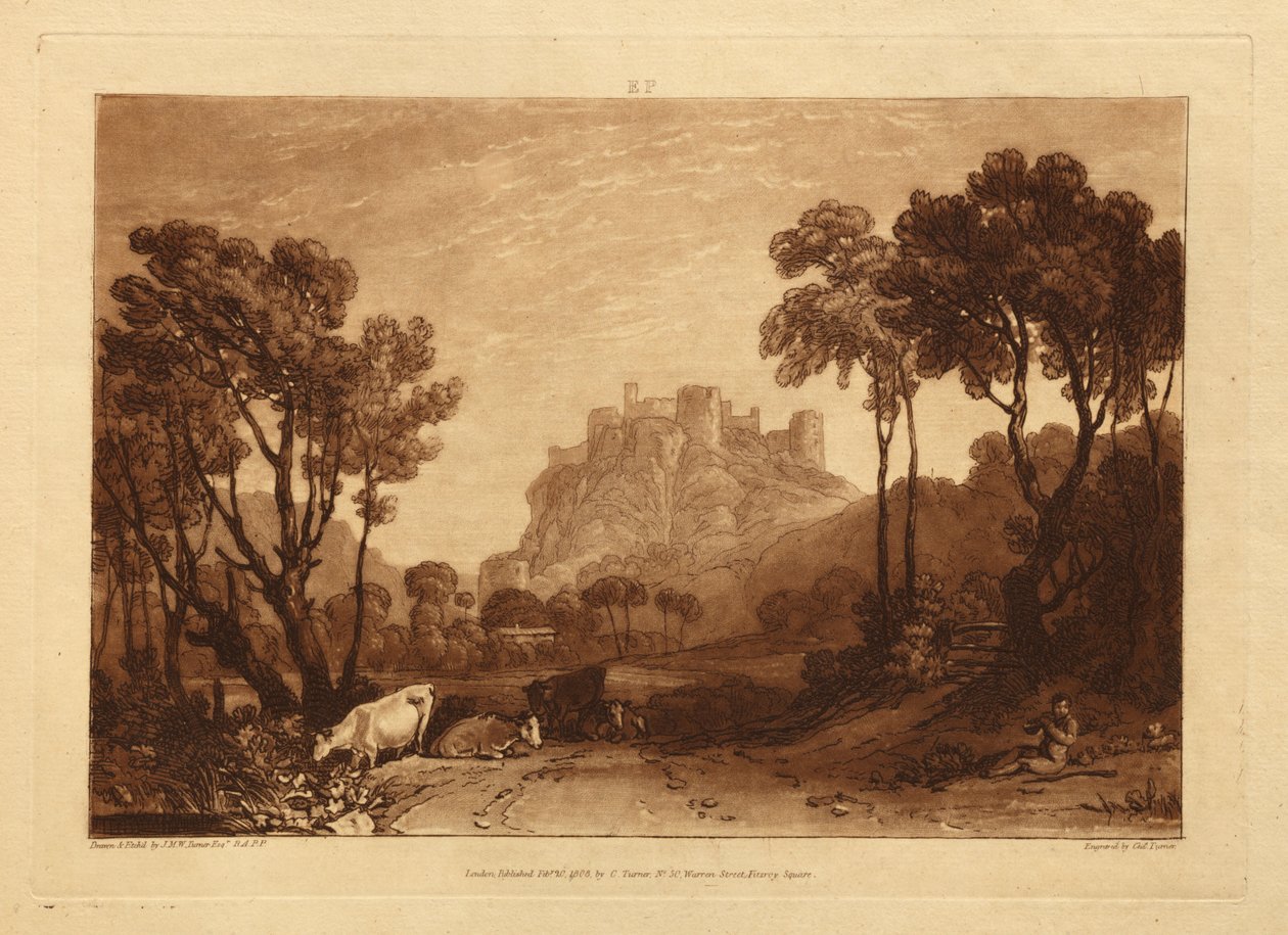 O Castelo sobre os Prados de Joseph Mallord William Turner