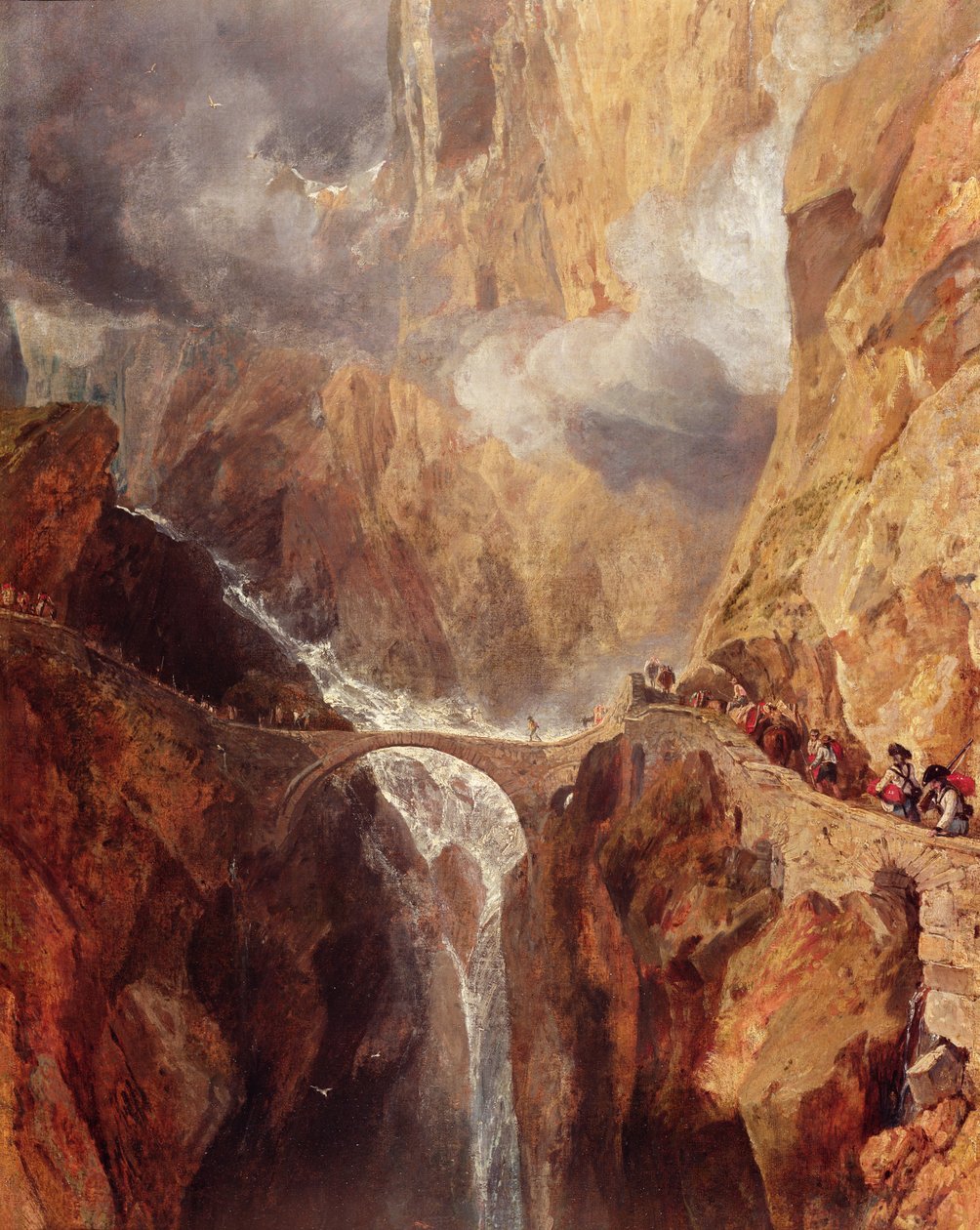 A ponte do diabo de Joseph Mallord William Turner