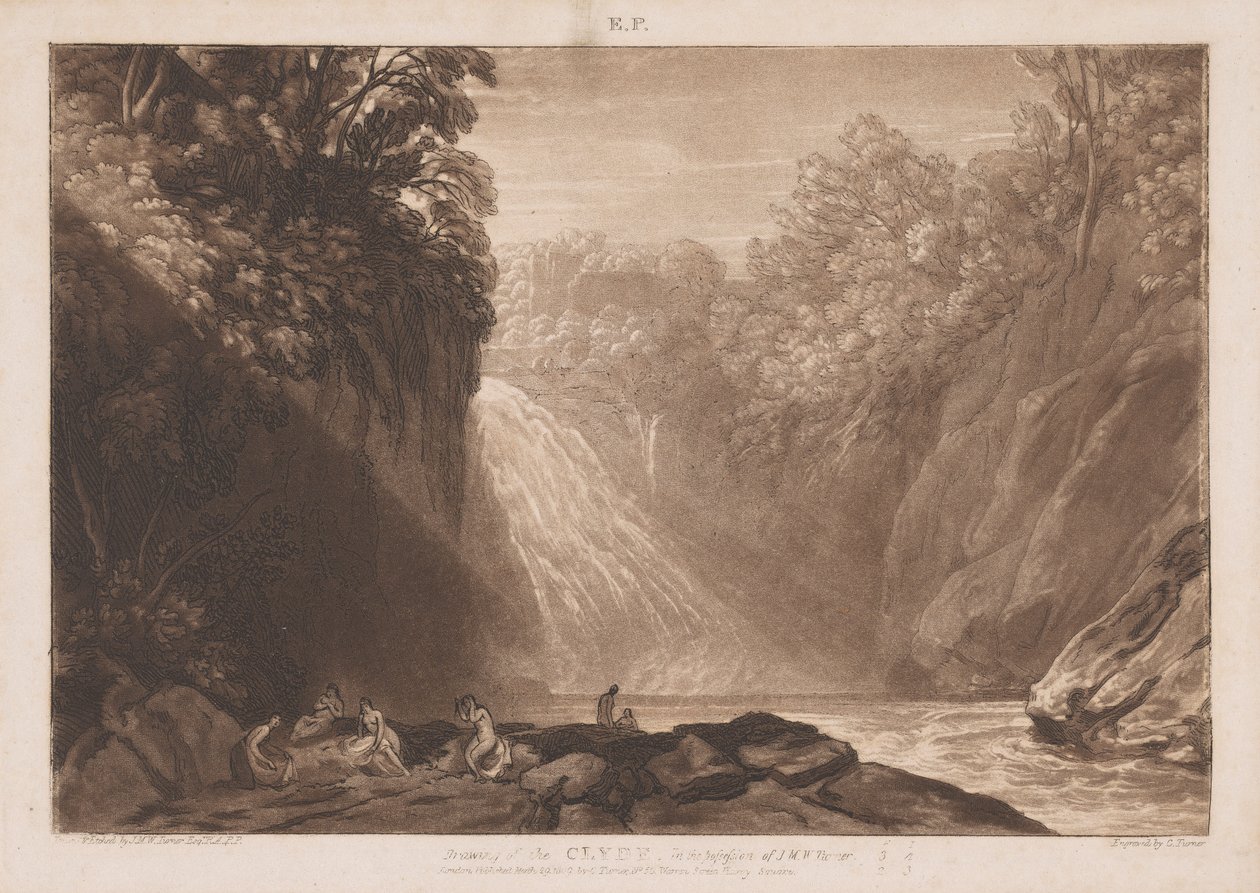 O desenho do Clyde de Joseph Mallord William Turner