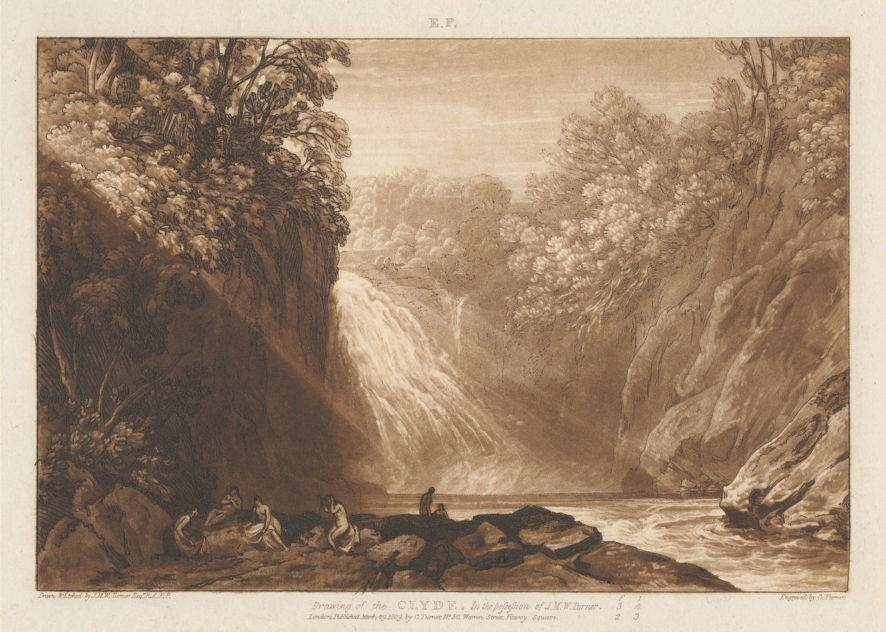 O desenho do Clyde de Joseph Mallord William Turner