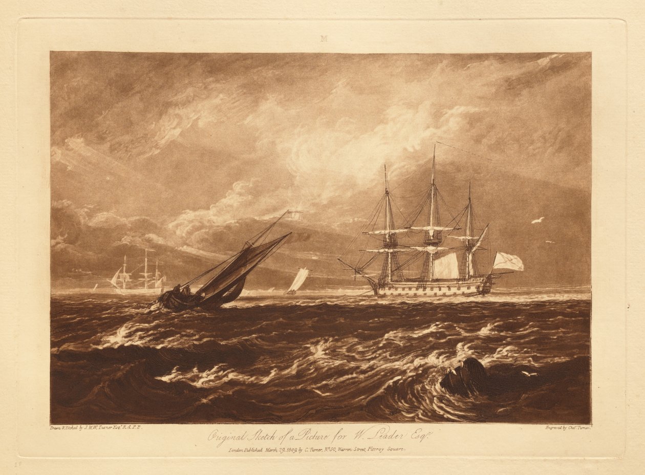 A marinha Leader de Joseph Mallord William Turner