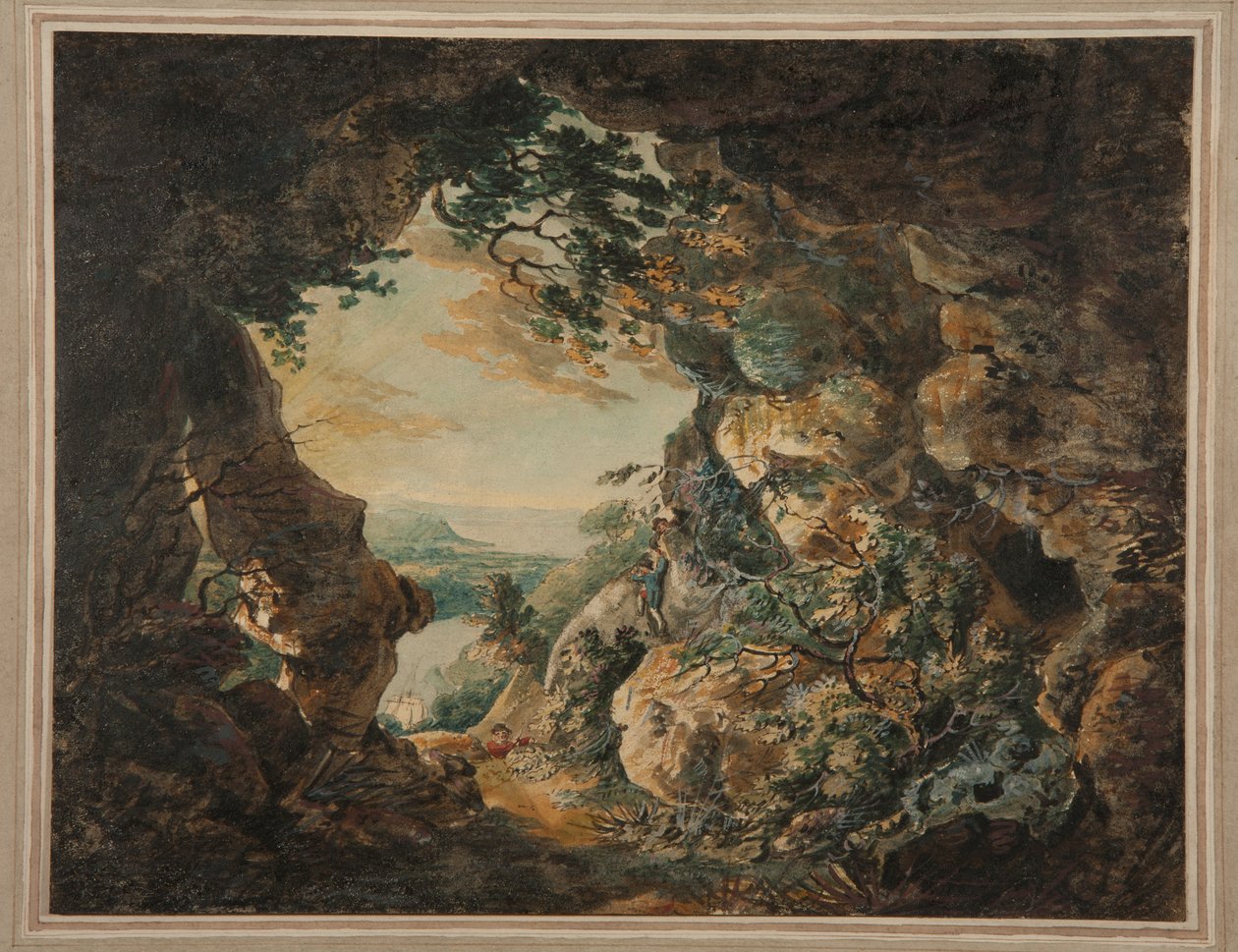 A Foz do Avon, perto de Bristol, vista dos penhascos abaixo de Clifton de Joseph Mallord William Turner