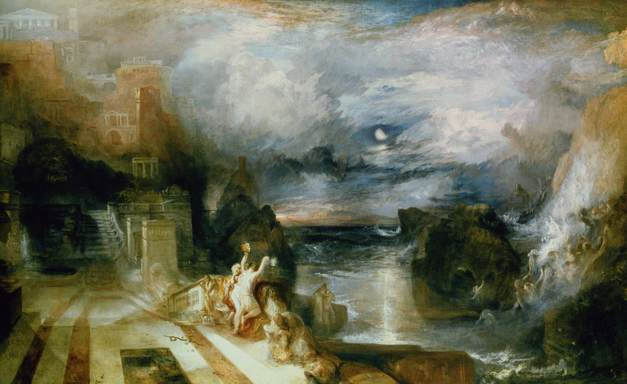 A separação do herói e do Leander de Joseph Mallord William Turner