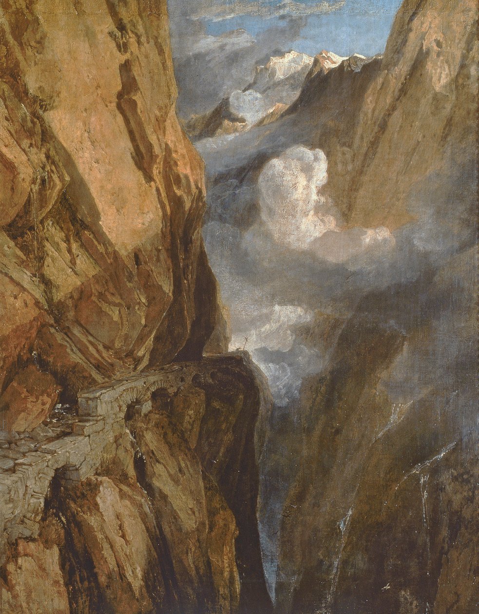 O Passo de São Gotardo, Suíça, 1803-04 de Joseph Mallord William Turner