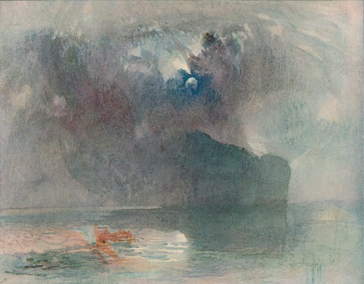 O Seelisberg: luar, 1909 de Joseph Mallord William Turner