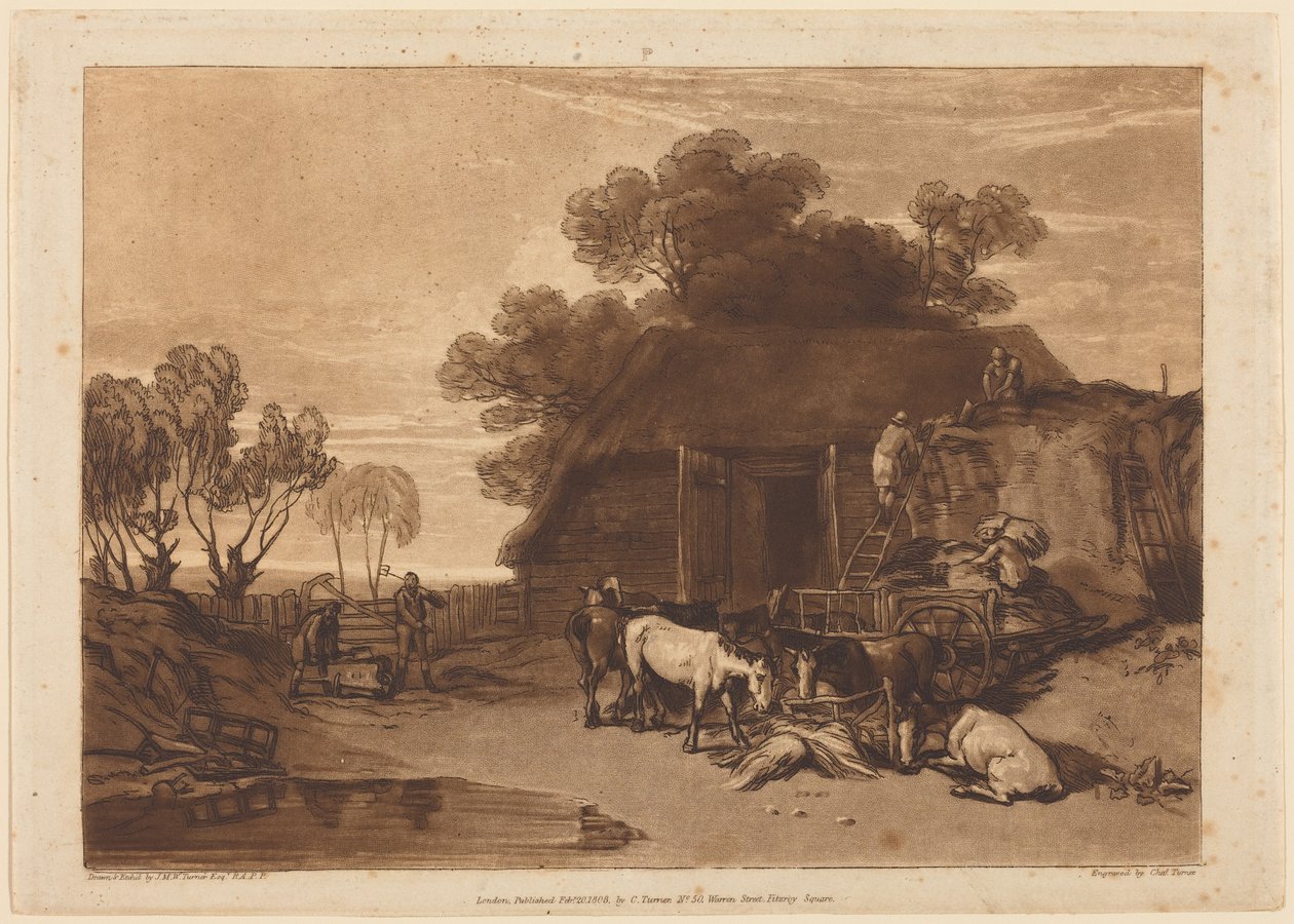 O Pátio das Palhas de Joseph Mallord William Turner