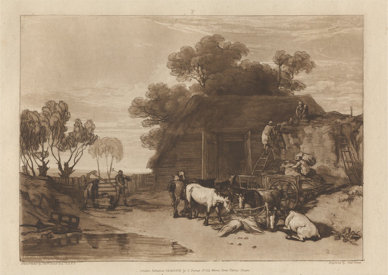 O pátio da palha de Joseph Mallord William Turner