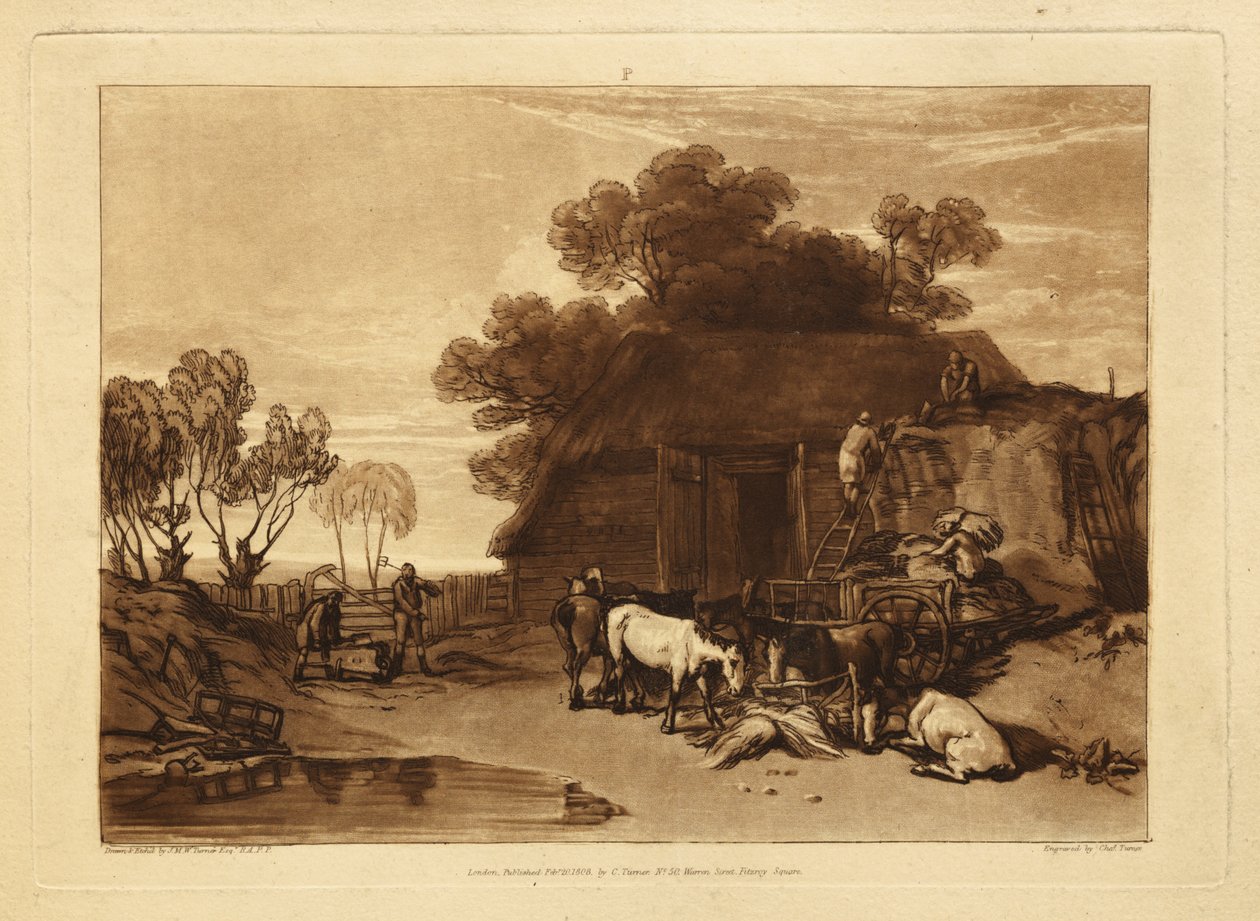 O pátio da palha de Joseph Mallord William Turner