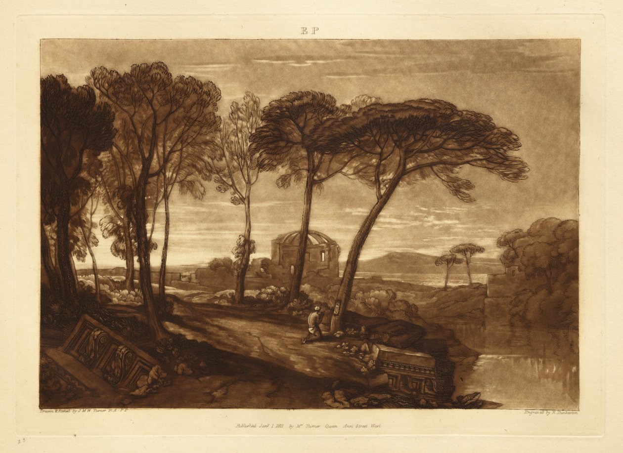 O Templo de Minerva Medica de Joseph Mallord William Turner