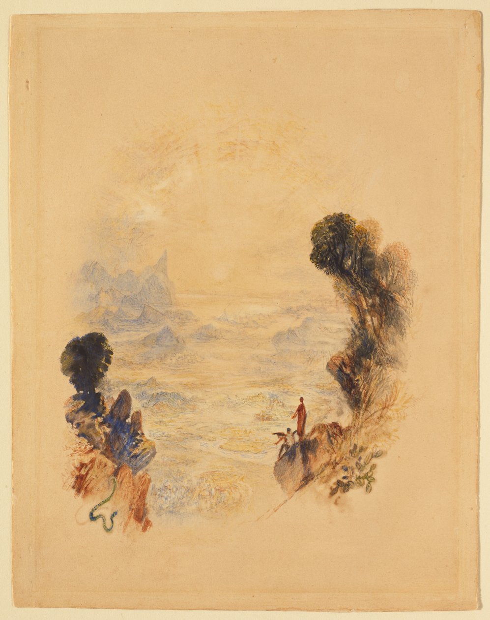 A tentação de Cristo no monte de Joseph Mallord William Turner