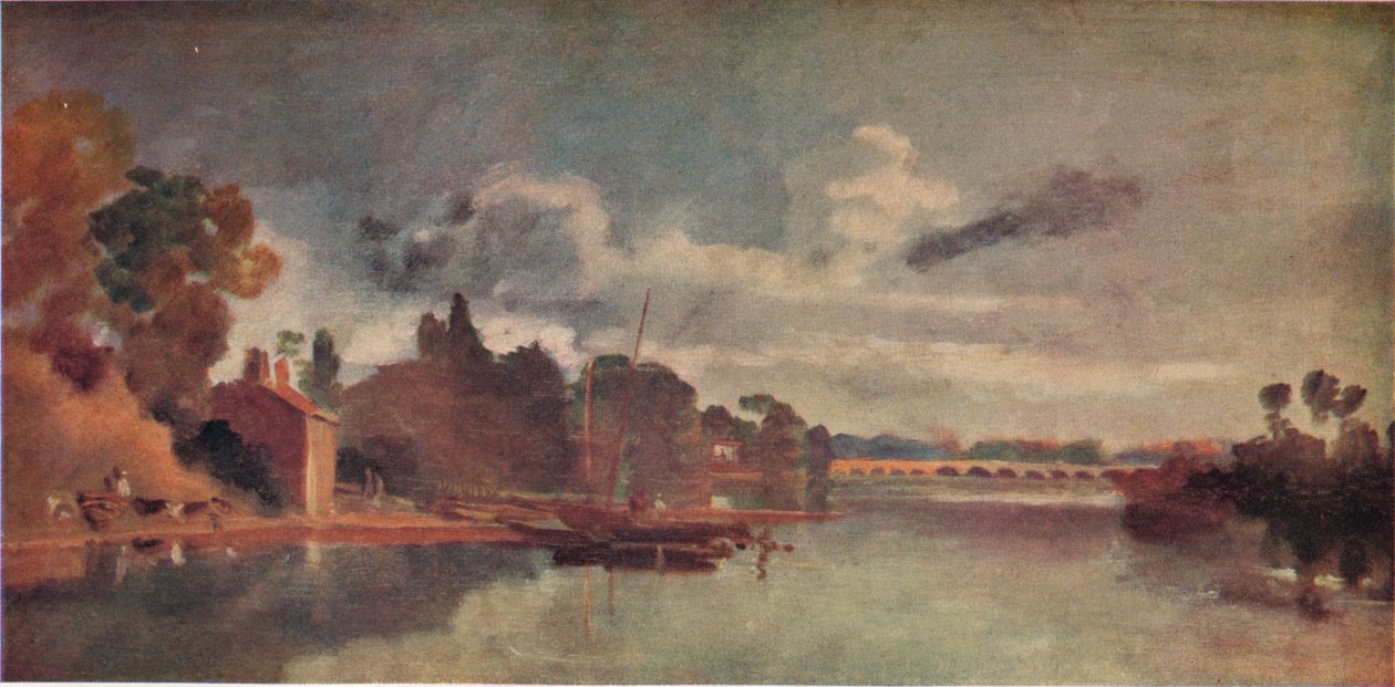 O Tamisa perto de Walton Bridges, 1805, 1938 de Joseph Mallord William Turner