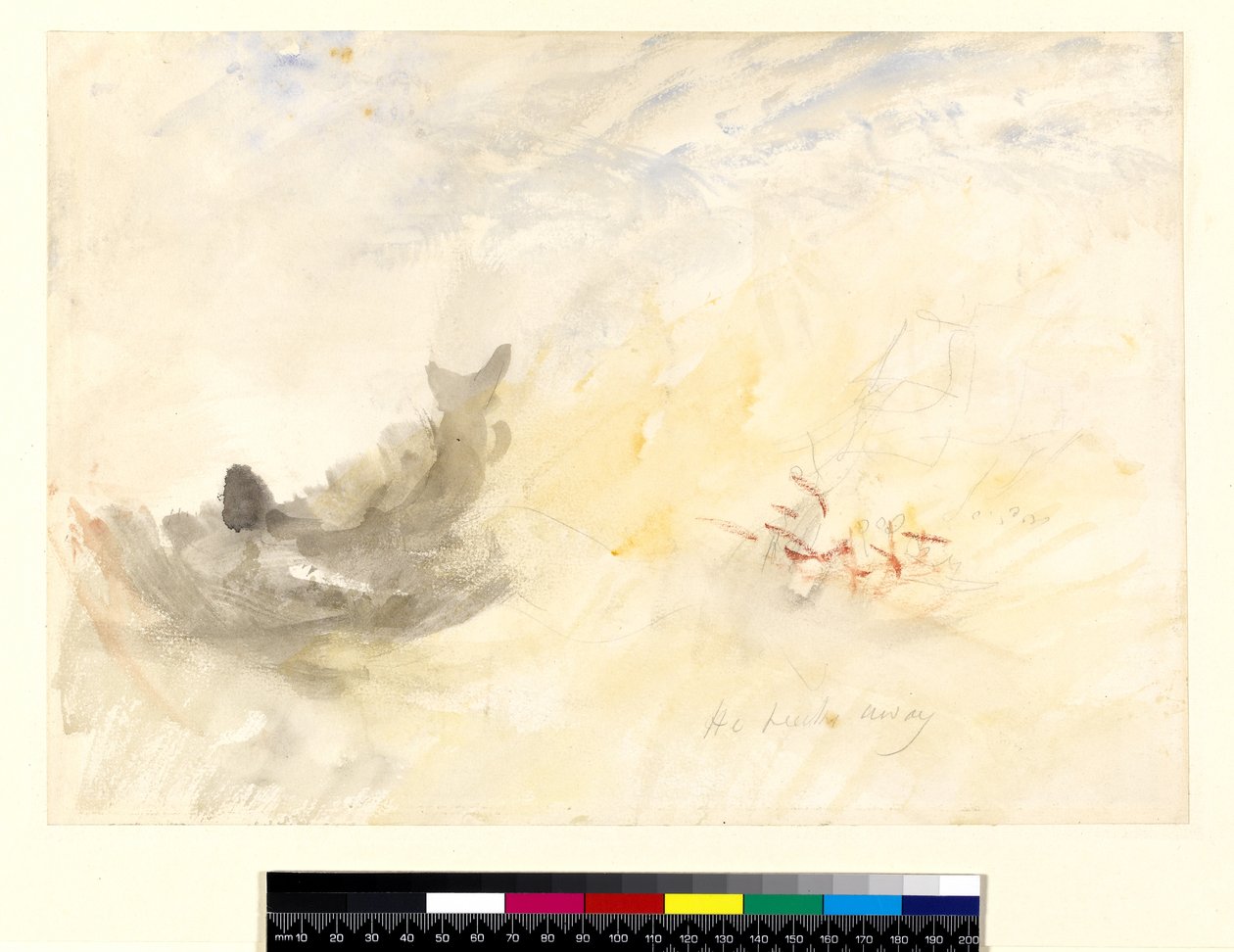 The Whaler, 1845 (wc sobre lápis no papel) de Joseph Mallord William Turner
