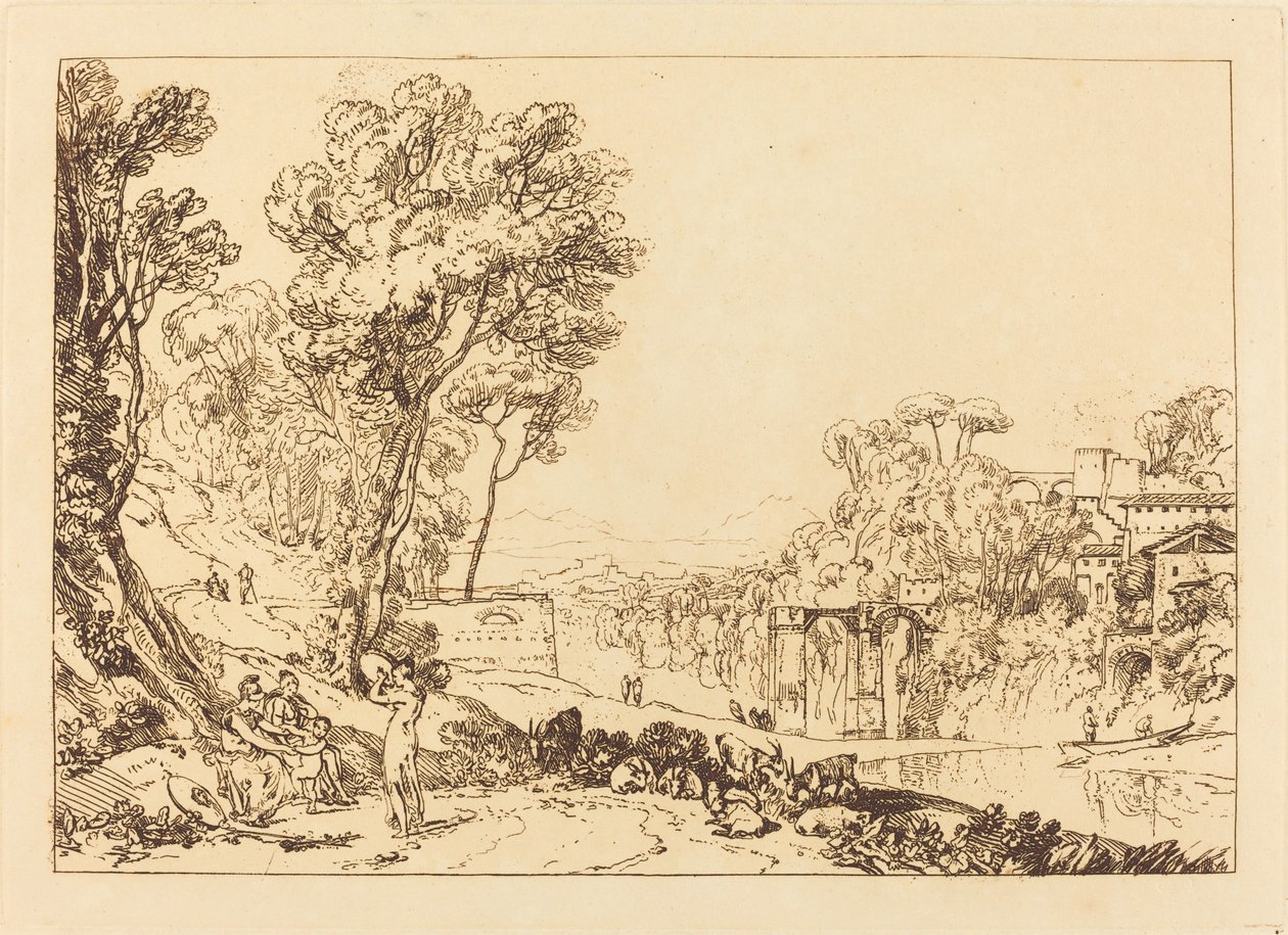 A Mulher e o Tamborim de Joseph Mallord William Turner