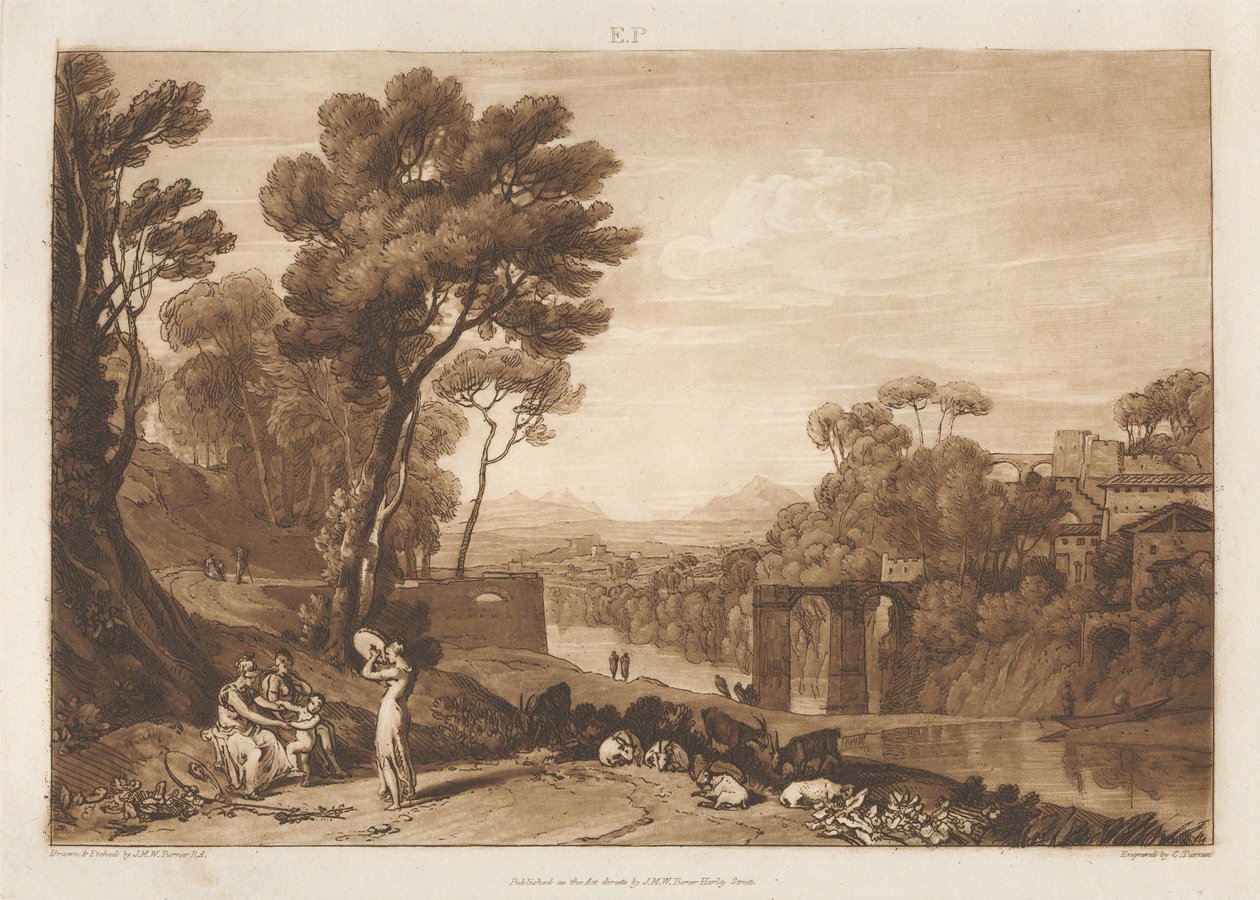 A Mulher e o Pandeiro de Joseph Mallord William Turner