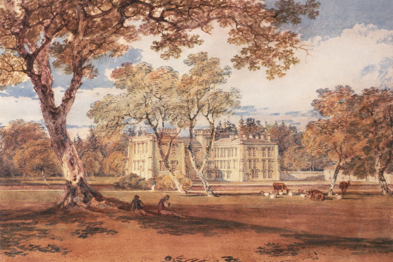 Towneley Hall, c.1798 de Joseph Mallord William Turner