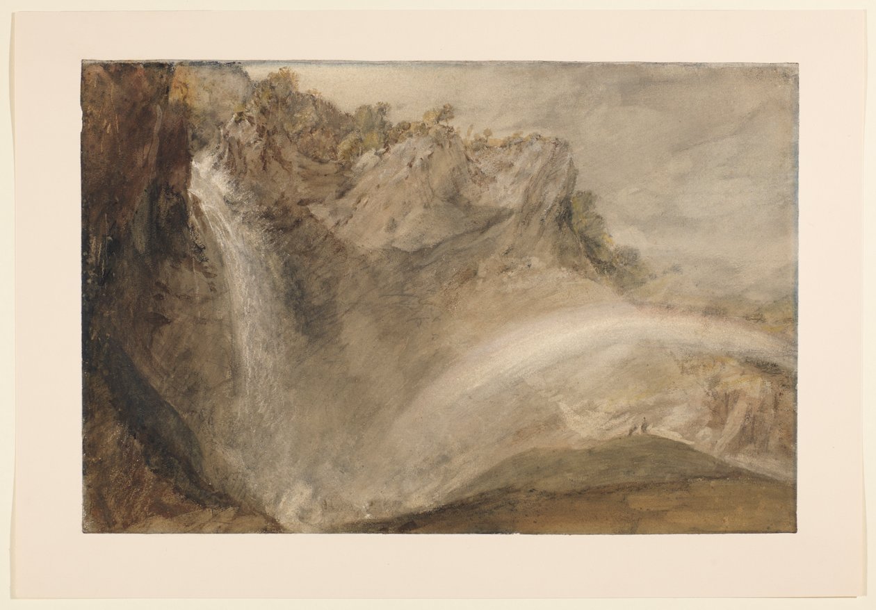 Quedas superiores do Reichenbach, 1802 de Joseph Mallord William Turner