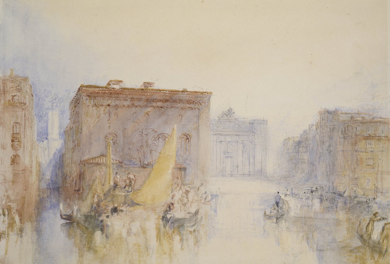 Veneza: A Accademia, 1840 (wc com caneta e tinta no papel) de Joseph Mallord William Turner