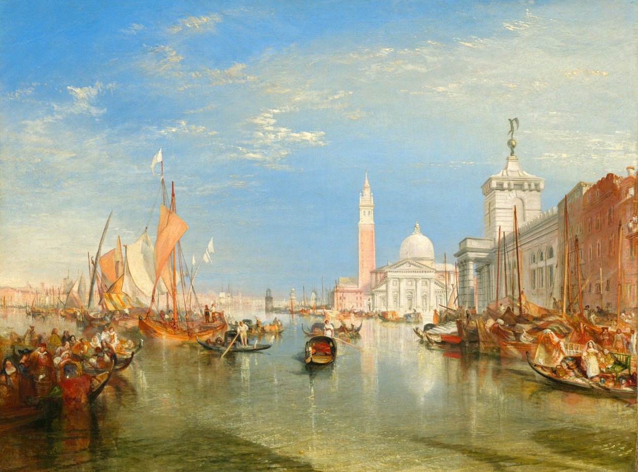 Veneza: The Dogana e San Giorgio Maggiore de Joseph Mallord William Turner
