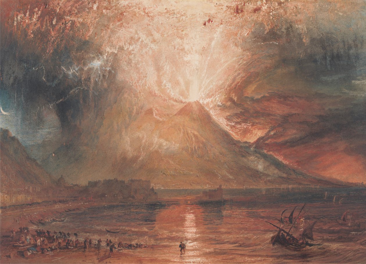 O Vesúvio em erupção de Joseph Mallord William Turner