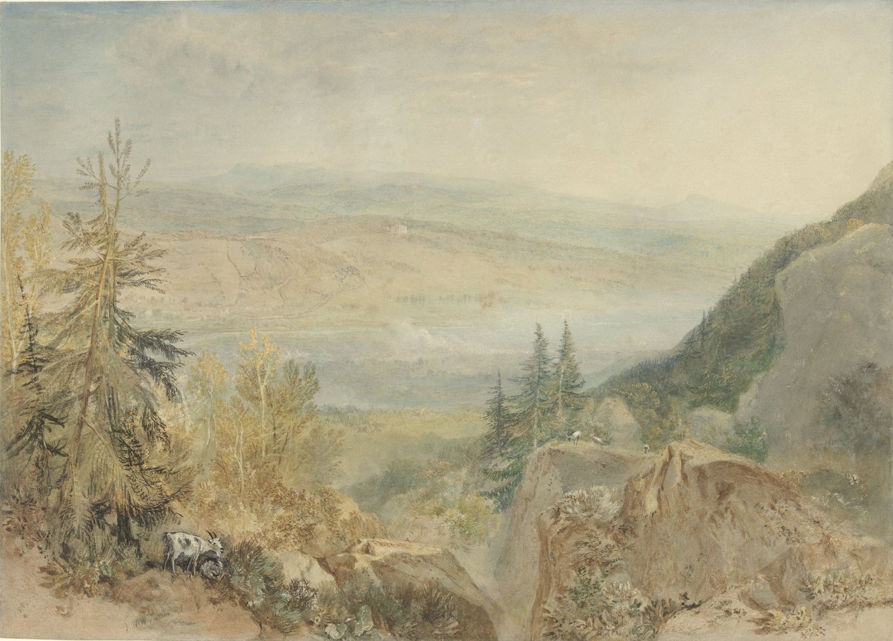 Vista do Farnley Hall em Yorkshire Vista de Farnley Hall no vale do Wharfe em Yorkshire de Joseph Mallord William Turner
