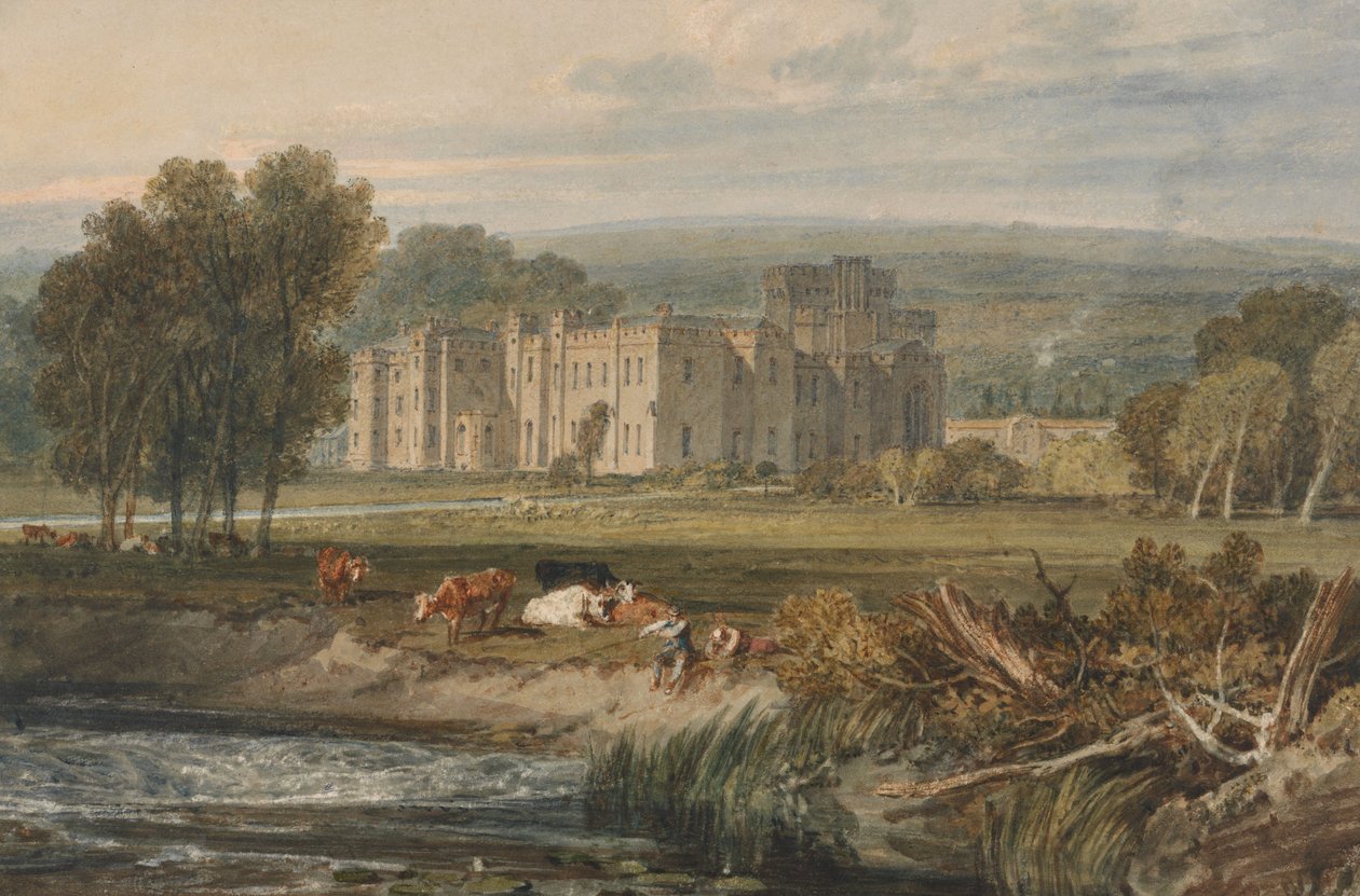 Vista de Hampton Court, em Herefordshire, a partir do sudeste de Joseph Mallord William Turner