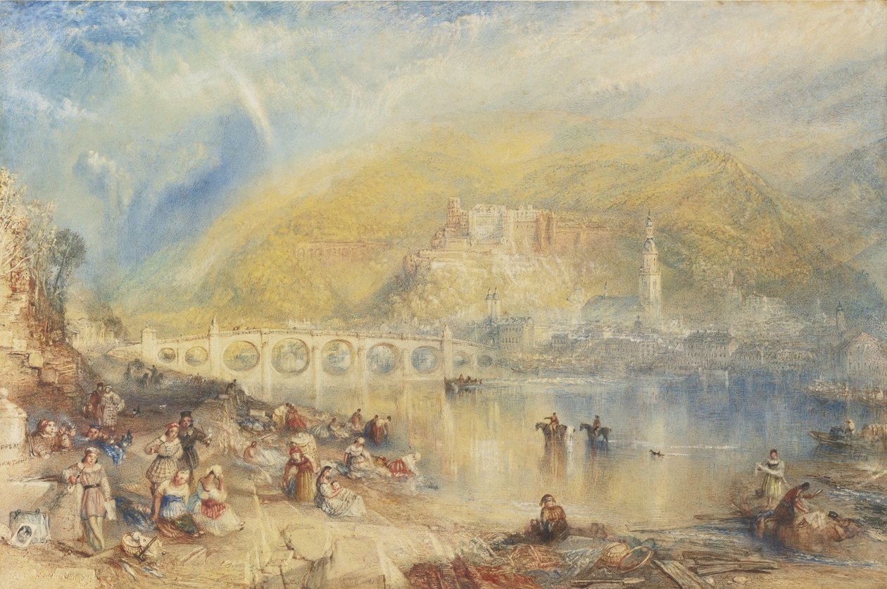 Vista de Heidelberg com um arco-íris de Joseph Mallord William Turner