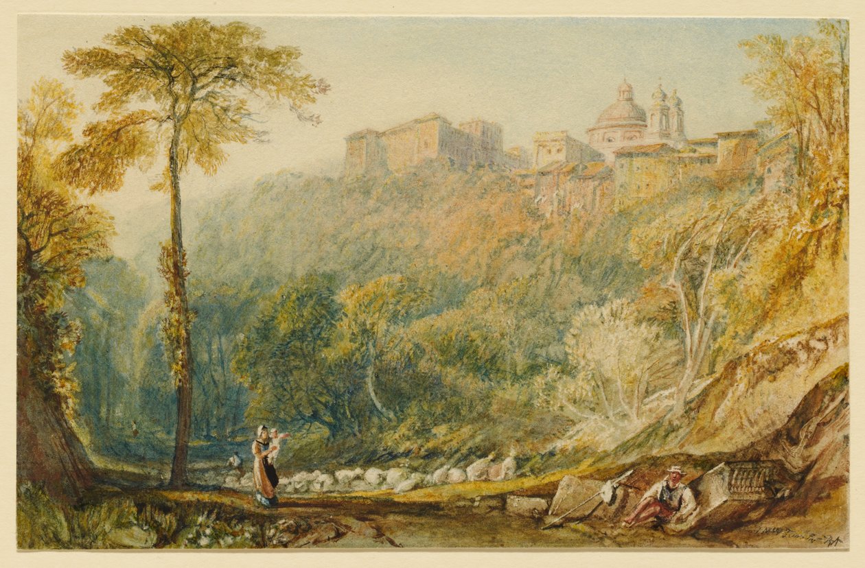 Vista de La Riccia (Ariccia) de Joseph Mallord William Turner
