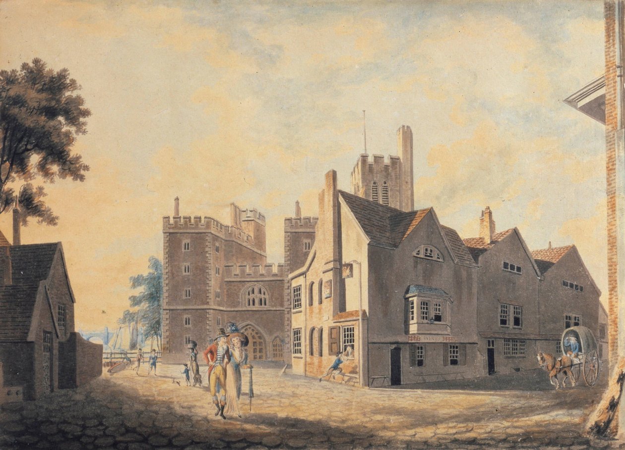 Vista do Palácio do Arcebispo, em Lambeth de Joseph Mallord William Turner