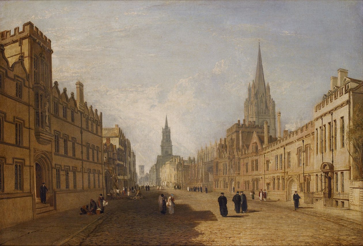 Vista da High Street, Oxford de Joseph Mallord William Turner