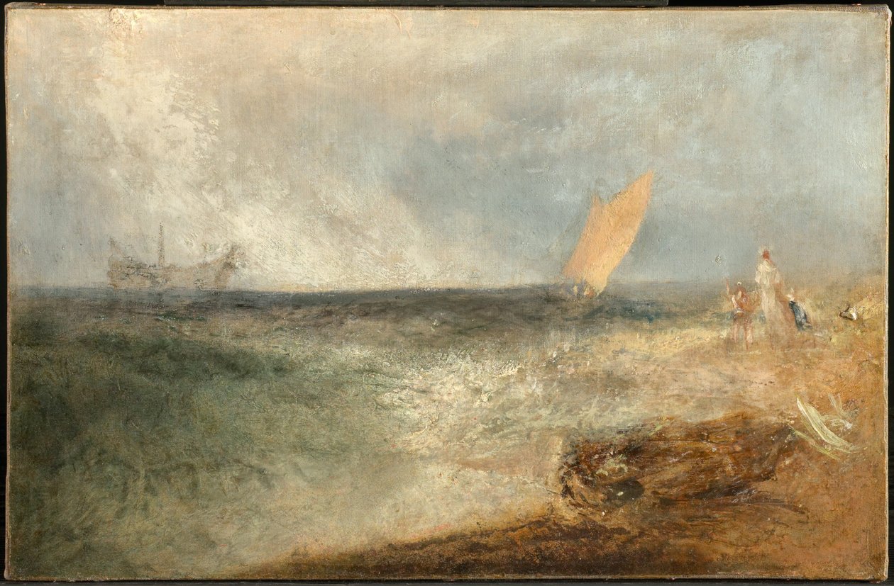 Vista ao largo de Margate, ao entardecer de Joseph Mallord William Turner