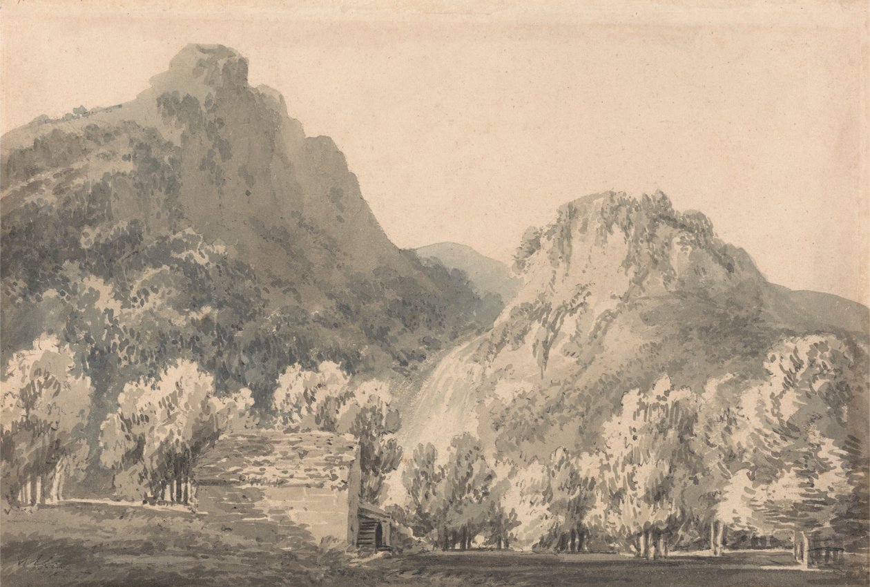 Cascata de Lodore, Cumberland de Joseph Mallord William Turner