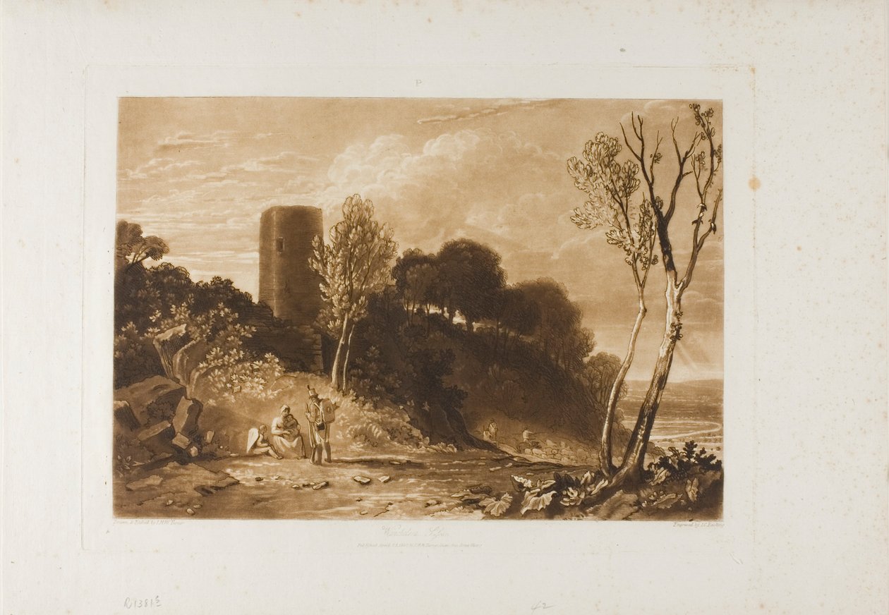 Winchelsea, Sussex, placa 42 do LIBER STUDIORUM de Joseph Mallord William Turner