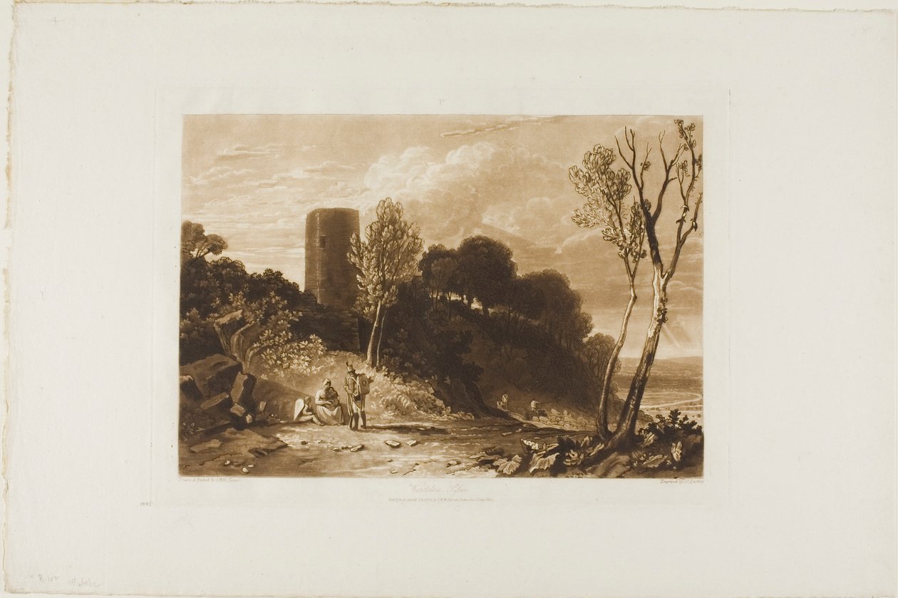 Winchelsea, Sussex, placa 42 do Livro de Estudos de Joseph Mallord William Turner