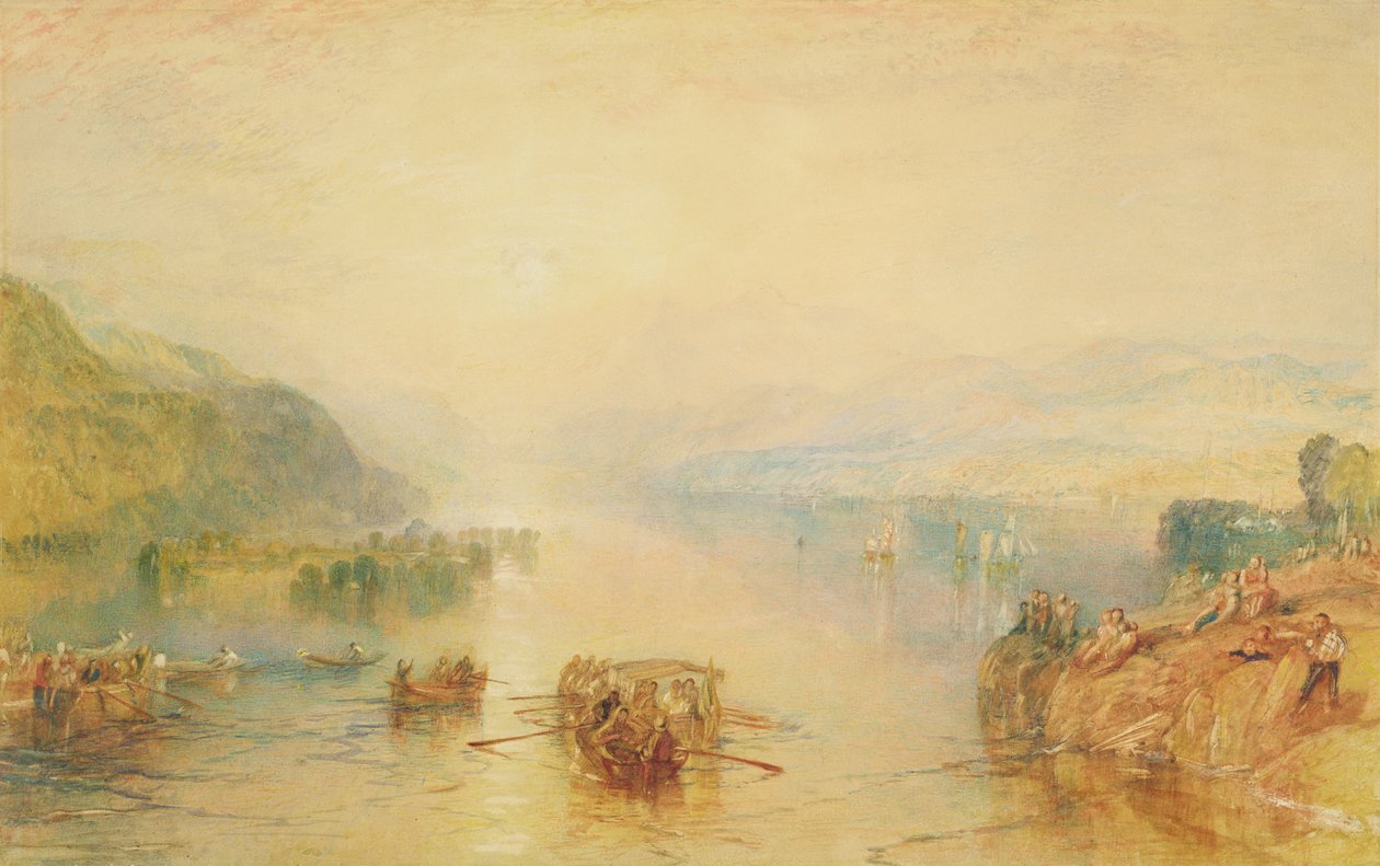 Windermere, Westmorland (aguarela sobre papel) de Joseph Mallord William Turner