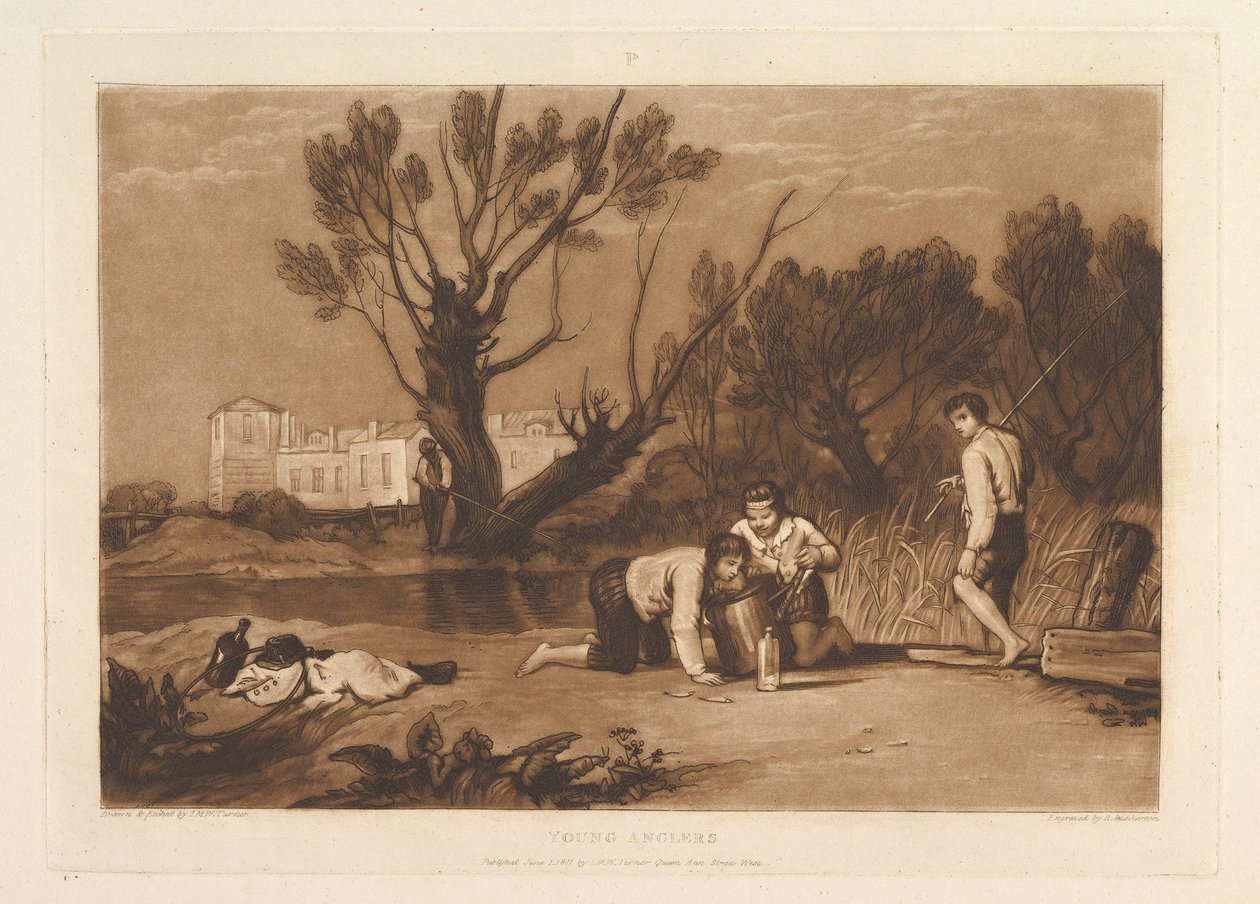 Young Anglers Book Studies, Parte 7, 1 de junho de 1811. de Joseph Mallord William Turner