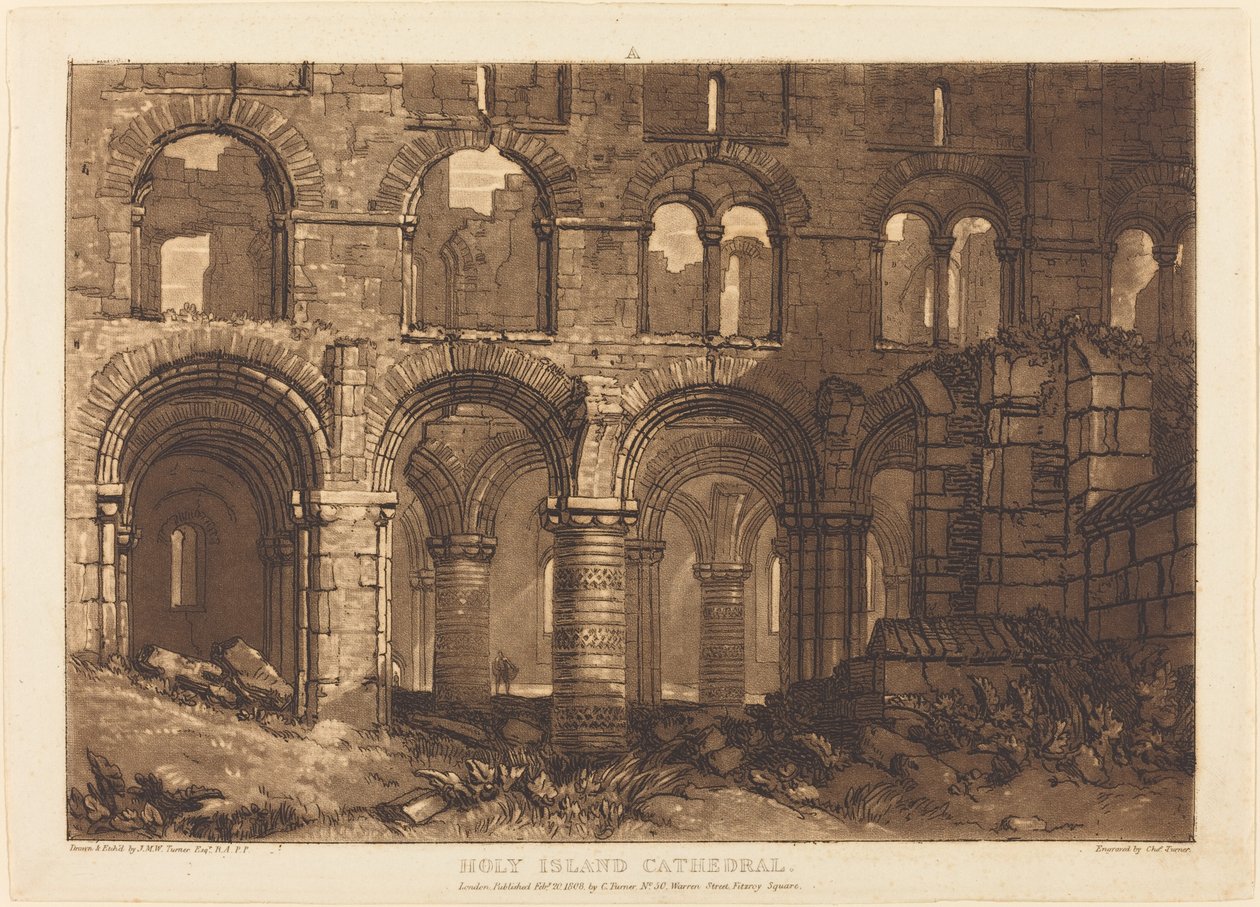 Catedral da Ilha Sagrada de Joseph Mallord William Turner and Charles Turner