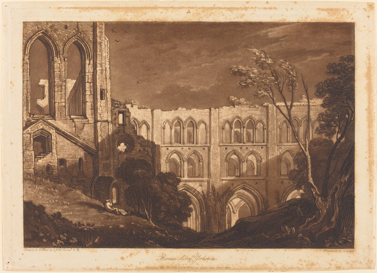 Abadia de Rievaulx de Joseph Mallord William Turner and Henry Edward Dawe