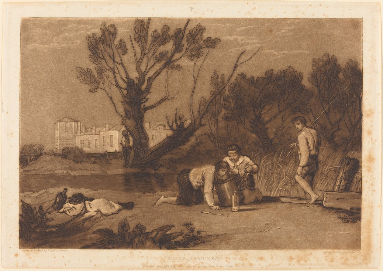 Jovens Pescadores de Joseph Mallord William Turner and Robert Dunkarton