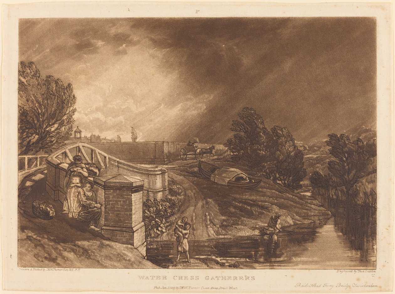 Coletores de agrião de Joseph Mallord William Turner and Thomas Goff Lupton