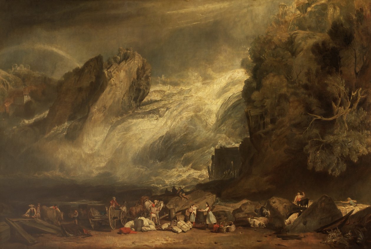 Quedas do Reno em Schaffhausen de after Joseph Mallord William Turner