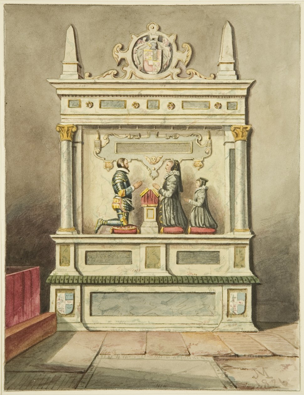 Sir Charles Somerset, o Monumento da sua dama e filha, em St James