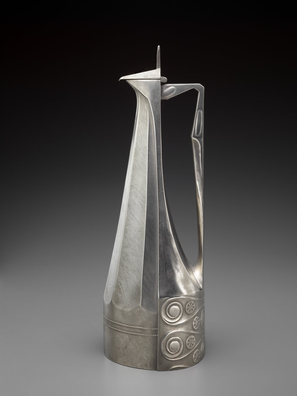 Decanter de vinho, c. 1901 (peltre) de Joseph Maria Olbrich