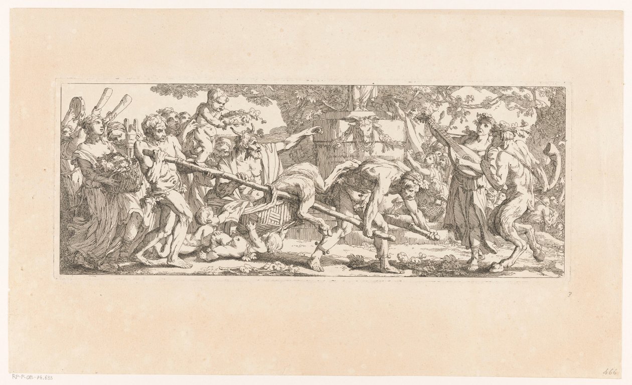 Oferenda a Baco As Obras da Colheita (título da série) de Joseph Marie Vien (I)