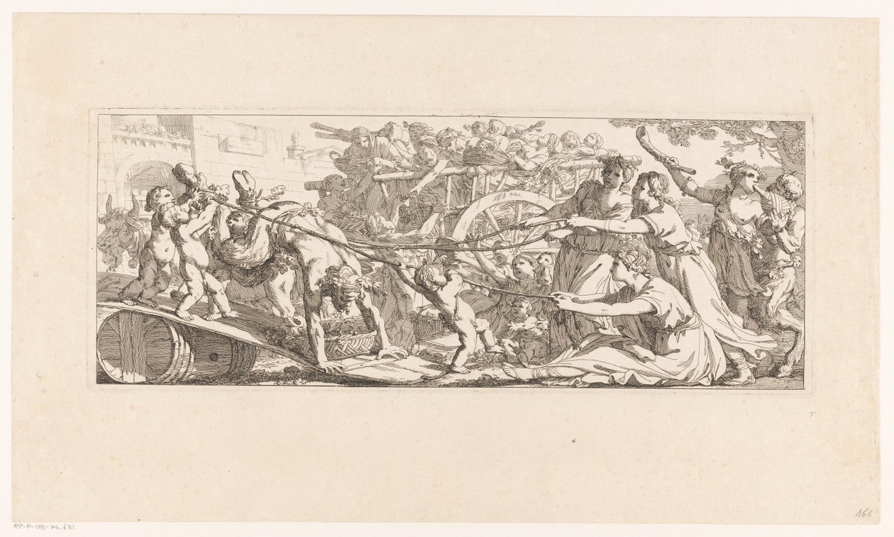 Retorno da safra Les travaux de la vendange (título da série) de Joseph Marie Vien (I)