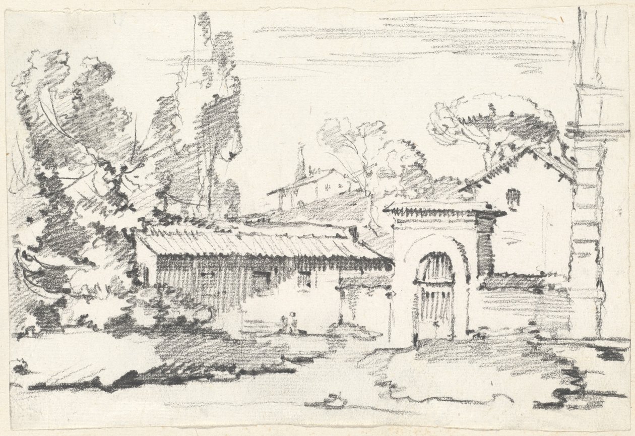 Entrada para os Jardins da Villa Giulia de Joseph Marie Vien
