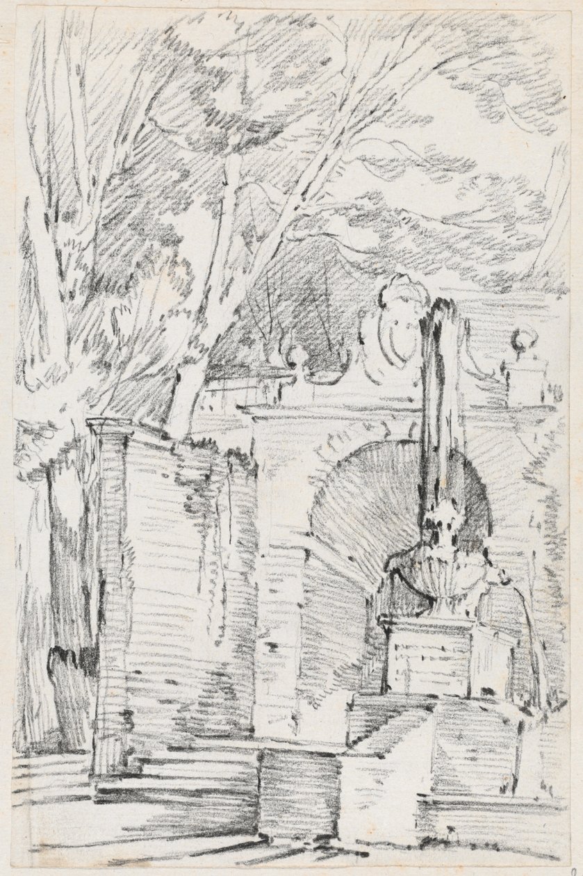 Fonte de Pomona nos Jardins da Villa d