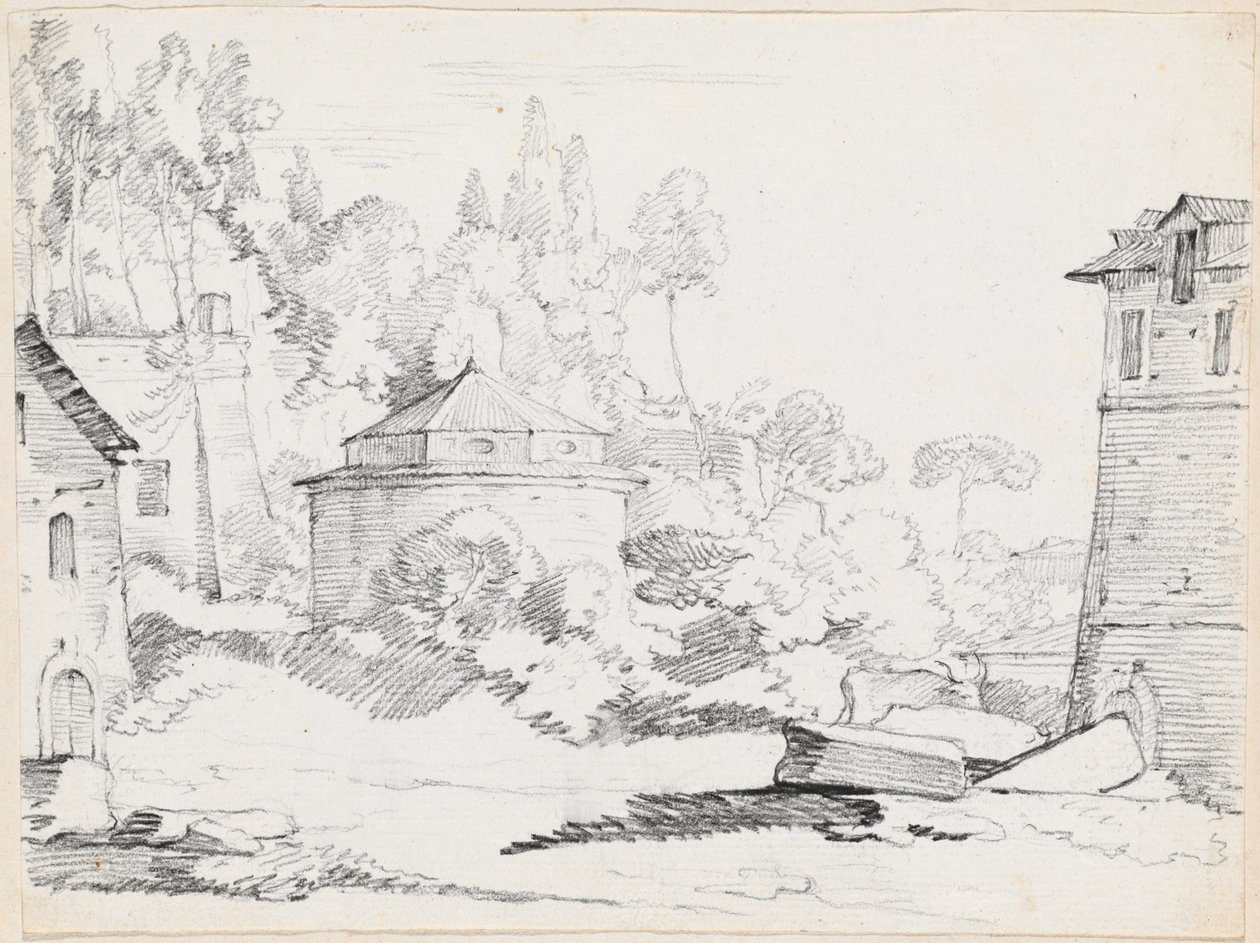 Paisagem com a Igreja de San Teodoro de Joseph Marie Vien