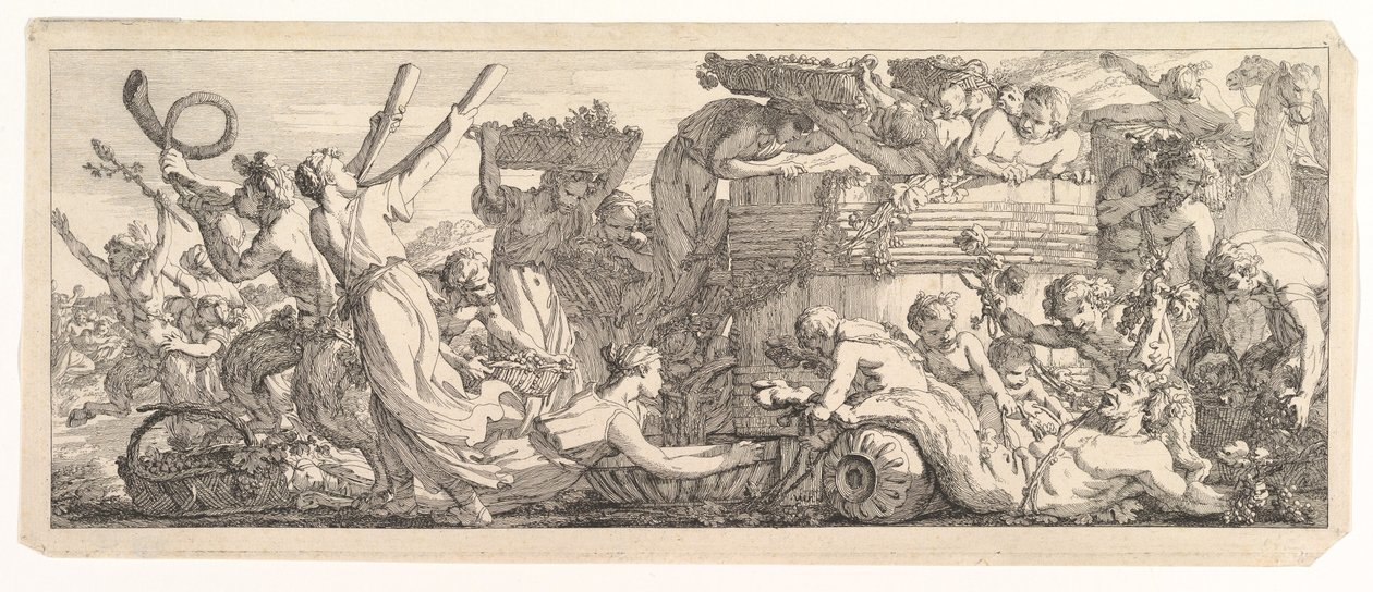 A Chegada do Balseiro do Vinho, ca.1755. de Joseph Marie Vien the Elder